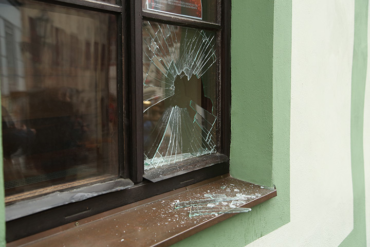 A2B Glass are able to board up broken windows while they are being repaired in Bitton.